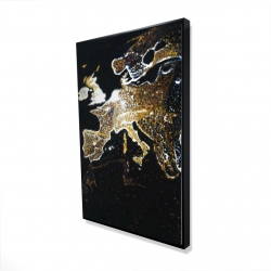 Framed 24 x 36 - 3D -  european continent