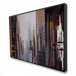 Framed 24 x 36 - 3D - Abstract buildings