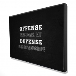Offense wins games...