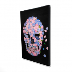 Framed 24 x 36 - 3D - Flower skull