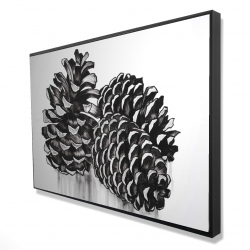 Three small pine cones