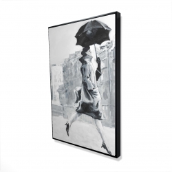 Woman in the rain