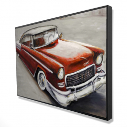 Framed 24 x 36 - 3D - Vintage classic car