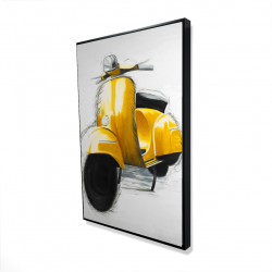 Yellow italian scooter