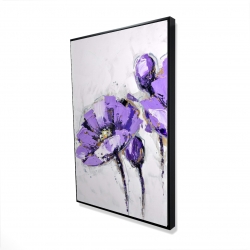 Fleurs mauves abstraites