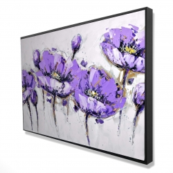 Fleurs mauves abstraites