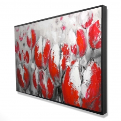 Abstract red tulips