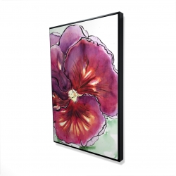 Blossoming orchid with wavy petals