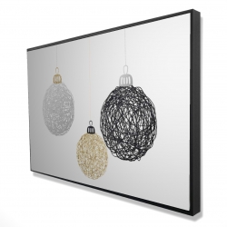 Three christmas balls