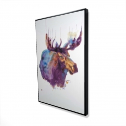 Framed 24 x 36 - 3D - Abstract moose