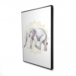 Elephant on mandalas