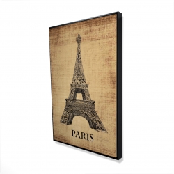 Encadré 24 x 36 - 3D - Illustration de la tour eiffel