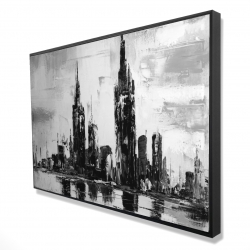 Paysage urbain monochrome