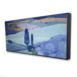 Framed 24 x 48 - 3D - Tuscany field