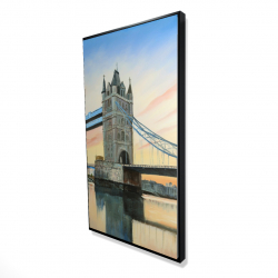 Framed 24 x 48 - 3D - Sunset on the london bridge