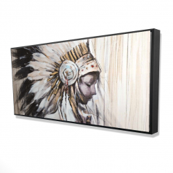 Indian with an headdress chief
