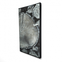 Encadré 24 x 48 - 3D - Bûches de bois empilées