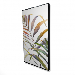 Feuilles de palmiers tropicaux à l'aquarelle