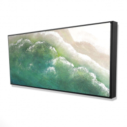Framed 24 x 48 - 3D - Turquoise sea