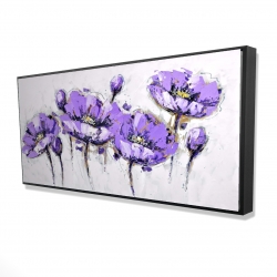 Fleurs mauves abstraites