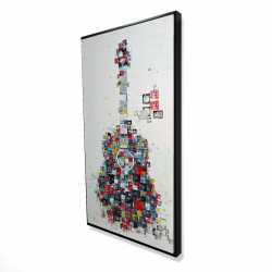 Abstract geometric guitar