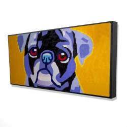 Framed 24 x 48 - 3D - Flash the pug