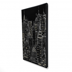 Tours d'une ville illustrative