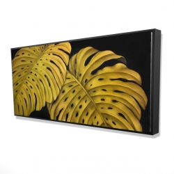 Feuille monstera doré