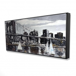 Pont brooklyn et voiliers