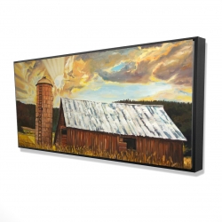 Framed 24 x 48 - 3D - Hay barn
