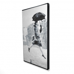 Woman in the rain