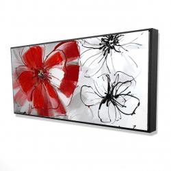 Red & gray flowers