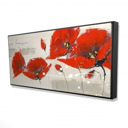 Red flowers with an handwritten typo