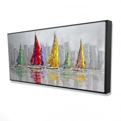 Sailboats in the wind