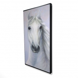 Cheval blanc puissant