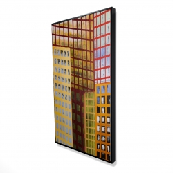 Framed 24 x 48 - 3D - Skyscrapers