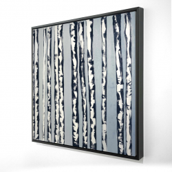 Framed 24 x 24 - 3D - Small birch trees