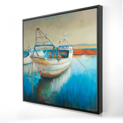 Framed 48 x 48 - 3D - Fishing boat