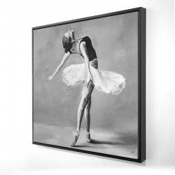 Framed 48 x 48 - 3D - Classic ballet dancer