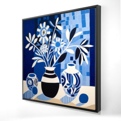 Vases bleus