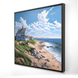 Framed 36 x 36 - 3D - Sea view