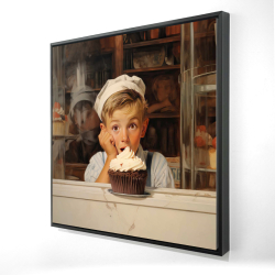 Framed 36 x 36 - 3D - The best cupcake