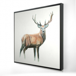 Framed 24 x 24 - 3D - Deer