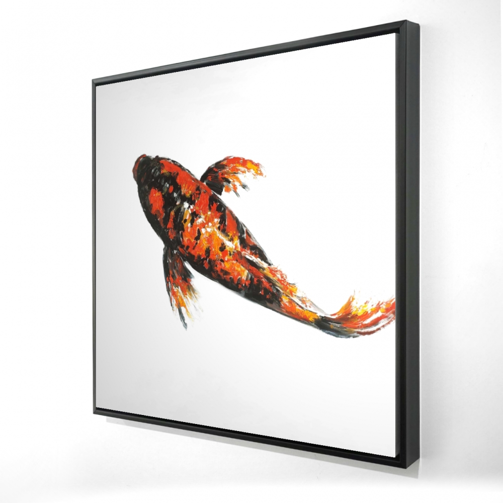 Red Butterfly Koi Fish Wall Art Begin Home Decor