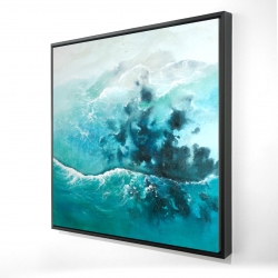 Framed 24 x 24 - 3D - Seaside of the caribbean