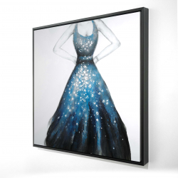 Robe bleue de princesse