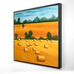 Framed 24 x 24 - 3D - Hay bale fields