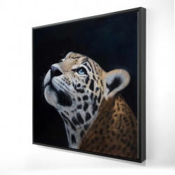 Realistic leopard face