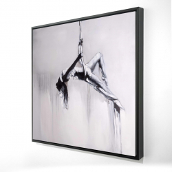 Dancer on aerial contortion