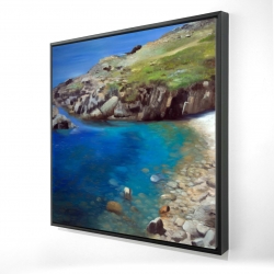 Framed 24 x 24 - 3D - Spanish coast